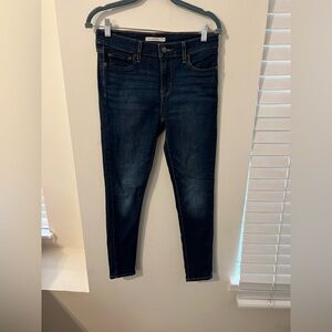 Levi's Blue Skinny Jeans with Stretch and Tapered Fit
